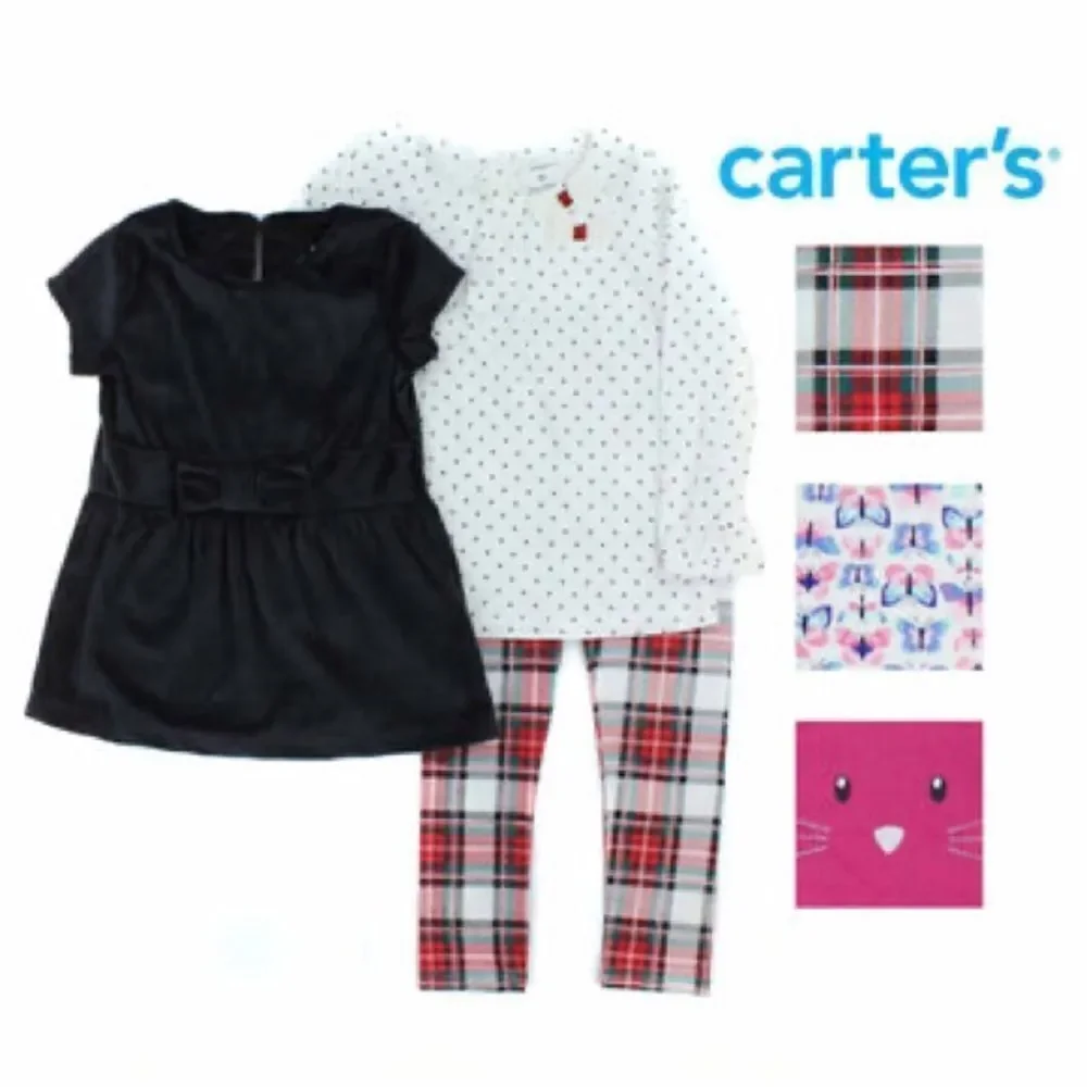 ✨ Carters Toddler Girls 3-Piece Playwear Outfit Set✨